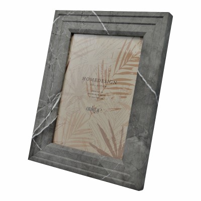 ΚΟΡΝΙΖΑ ΞΥΛΙΝΗ 10x15εκ. ΣΕ ΓΚΡΙ ΧΡΩΜΑ ΜΕ ΜΑΡΜΑΡΙΝΗ ΟΨΗ ANKOR