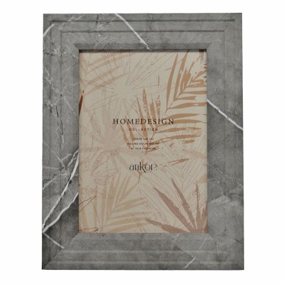 ΚΟΡΝΙΖΑ ΞΥΛΙΝΗ 13x18εκ. ΣΕ ΓΚΡΙ ΧΡΩΜΑ ΜΕ ΜΑΡΜΑΡΙΝΗ ΟΨΗ ANKOR