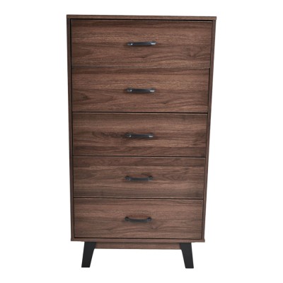 ΣΥΡΤΑΡΙΕΡΑ ΞΥΛΙΝΗ ΜΕ 5 ΣΥΡΤΑΡΙΑ ΣΕ ΚΑΡΥΔΙ ΧΡΩΜΑ 60x40x112εκ. ANKOR