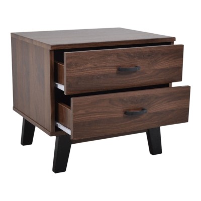 ΚΟΜΟΔΙΝΟ ΞΥΛΙΝΟ ΜΕ ΔΥΟ ΣΥΡΤΑΡΙΑ ΣΕ ΚΑΡΥΔΙ ΧΡΩΜΑ 48x38x44εκ. ANKOR