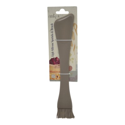 ΠΙΝΕΛΟ ΜΕ ΣΠΑΤΟΥΛΑ ΑΠΟ ΣΙΛΙΚΟΝΗ ΣΕ TAUPE ΧΡΩΜΑ 28x5,5x1εκ. ANKOR