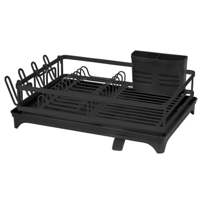 ΠΙΑΤΟΘΗΚΗ ΑΛΟΥΜΙΝΙΟΥ ΣΕ ΜΑΥΡΟ ΜΑΤ ΧΡΩΜΑ ΜΕ ΜΑΥΡΟ ΔΙΣΚΟ 46x32x13εκ.ANKOR