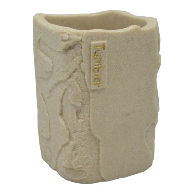 ΠΟΤΗΡΟΘΗΚΗ ΠΟΛΥΕΣΤΕΡΙΚΗ ΜΠΕΖ ΜΕ ΟΨΗ ΠΕΤΡΑΣ 7,7x7,7x10,8εκ.ANKOR