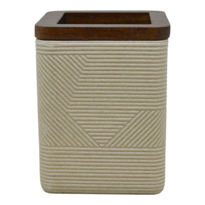 ΠΟΤΗΡΟΘΗΚΗ ΠΟΛΥΕΣΤΕΡΙΚΗ ΜΠΕΖ ΤΕΤΡΑΓΩΝΗ ΜΕ ΞΥΛΟ ΑΚΑΚΙΑΣ 8x8x10εκ.ANKOR