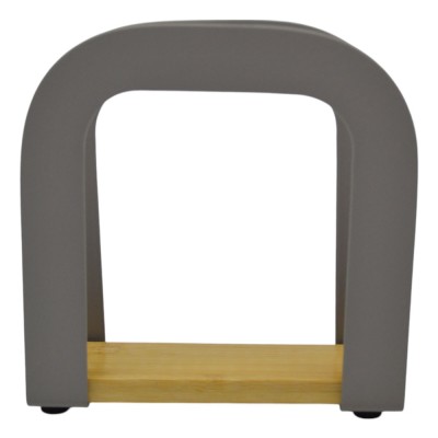 ΧΑΡΤΟΠΕΤΣΕΤΟΘΗΚΗ ΜΕΤΑΛΛΙΚΗ TAUPE ΜΕ ΜΠΑΜΠΟΥ ΒΑΣΗ 12x4,5x12εκ.ANKOR