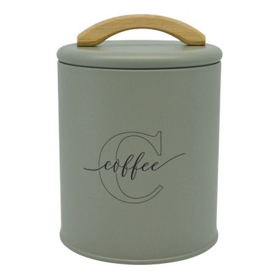 ΒΑΖΟ ΜΕΤΑΛΛΙΚΟ ΛΑΔΙ ΜΕ ΞΥΛΙΝΗ ΛΑΒΗ Coffee 11x11x15εκ.ANKOR