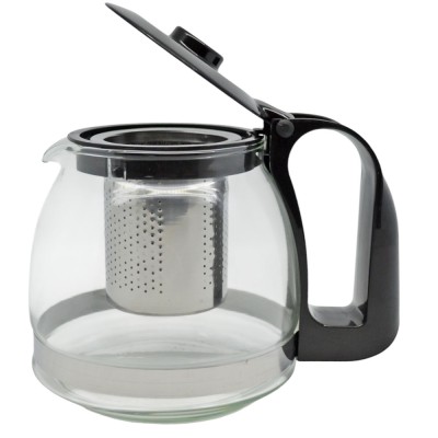 ΤΣΑΓΙΕΡΑ ΓΥΑΛΙΝΗ ΜΕ ΙΝΟΧ ΦΙΛΤΡΟ 0,70lt ΔΙΑΦΑΝΗ ΜΕ ΠΛΑΣΤΙΚΗ ΜΑΥΡΗ ΛΑΒΗ ANKOR