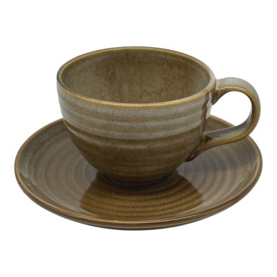 ΣΕΤ 6 ΦΛΥΤΖΑΝΙΑ ΚΑΦΕ ΚΕΡΑΜΙΚΑ 160ml ΣΕ ΚΑΦΕ ΧΡΩΜΑ ANKOR