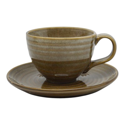 ΣΕΤ 6 ΦΛΥΤΖΑΝΙΑ ΚΑΦΕ ΚΕΡΑΜΙΚΑ 160ml ΣΕ ΚΑΦΕ ΧΡΩΜΑ ANKOR