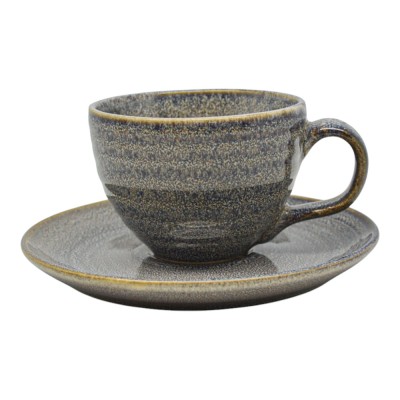 ΣΕΤ 6 ΦΛΥΤΖΑΝΙΑ ΚΑΦΕ ΚΕΡΑΜΙΚΑ 160ml ΣΕ ΓΚΡΙ ΧΡΩΜΑ ANKOR