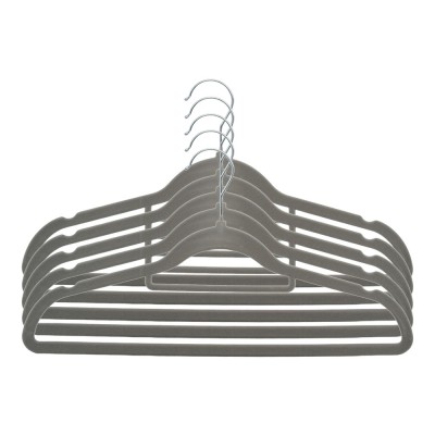 ΣΕΤ 5 ΚΡΕΜΑΣΤΡΕΣ ΑΝΤΙΟΛΙΣΘΗΤΙΚΕΣ ΜΕΤΑΛΛΙΚΕΣ ΜΕ ΒΕΛΟΥΔΙΝΗ ΕΠΕΝΔΥΣΗ ΣΕ ΓΚΡΙ ΧΡΩΜΑ ANKOR