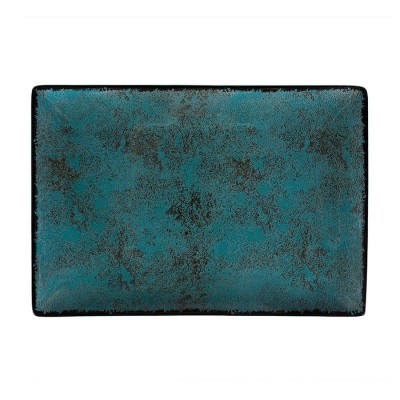 ΠΙΑΤΕΛΑ ΟΡΘΟΓΩΝΙΑ 31x21cm MOON SHADE 18274-99/TEAL - ORIANA FERELLI®