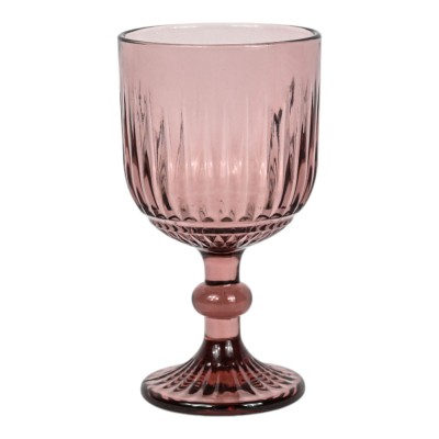 ΣΕΤ 6 ΤΜΧ ΠΟΤΗΡΙΑ ΓΥΑΛΙΝΑ ΚΟΛΟΝΑΤΑ 350ml ΣΕ ΜΩΒ ΧΡΩΜΑ ANKOR