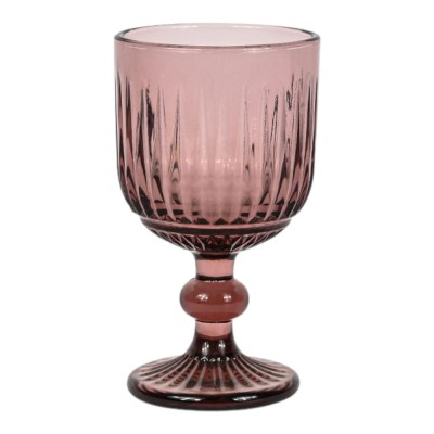 ΣΕΤ 6 ΤΜΧ ΠΟΤΗΡΙΑ ΓΥΑΛΙΝΑ ΚΟΛΟΝΑΤΑ 235ml ΣΕ ΜΩΒ ΧΡΩΜΑ ANKOR