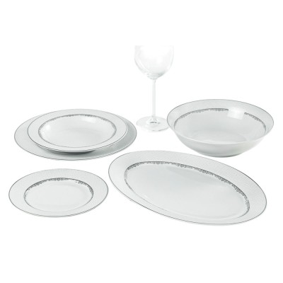 ΣΕΡΒΙΤΣΙΟ ΠΙΑΤΩΝ ΠΟΡΣΕΛΑΝΙΝΟ 20ΤΜΧ ΜΕ ΚΡΑΚΕΛΕ ΣΧΕΔΙΟ ΚΑΙ ΑΣΗΜΙ ΜΠΟΡΝΤΟΥΡΑ ANKOR