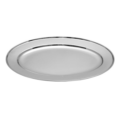 ΠΙΑΤΕΛΑ ΟΒΑΛ ΑΝΟΞΕΙΔΩΤΗ 4065-45cm - Max.Home®