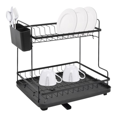 ΠΙΑΤΟΘΗΚΗ ΔΙΩΡΟΦΗ ΜΕΤΑΛΛΙΚΗ ΜΑΥΡΗ ΜΑΤ 46,3x30x38,3εκ.ANKOR