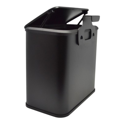 ΚΑΔΟΣ ΑΠΟΡΡΙΜΑΤΩΝ 5lt ΙNOX ΣΕ ΜΑΥΡΟ ΧΡΩΜΑ ΜΕ ΓΑΝΤΖΟ ΓΙΑ ΝΤΟΥΛΑΠΙ 25x15,1x24,7εκ. ANKOR