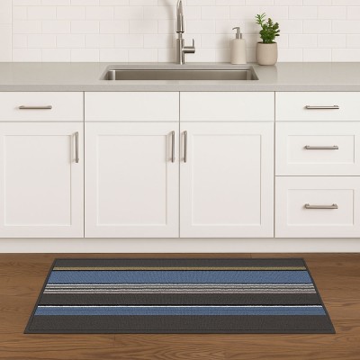 ΔΙΑΔΡΟΜΟΣ ΜΕ ΑΝΤΙΟΛΙΣΘΗΤΙΚΗ ΒΑΣΗ TPR ΜΕ ΓΚΡΙ ΚΑΙ ΜΠΛΕ ΡΙΓΕΣ 70x140εκ. ANKOR