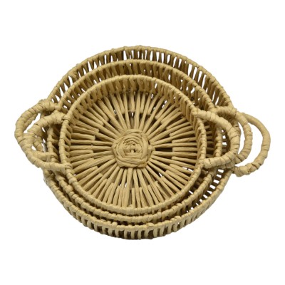 ΣΕΤ 3 ΚΑΛΑΘΙΑ ΠΛΕΚΤΑ ΑΠΟ ΣΚΟΙΝΙ ΣΕ ΦΥΣΙΚΟ ΧΡΩΜΑ ANKOR