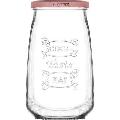 ΒΑΖΟ 1050ml με ΜΕΤΑΛΙΚΟ ΒΙΔΩΤΟ ΚΑΠΑΚΙ TASTY - LAV
