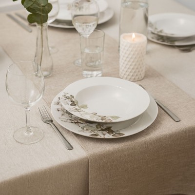 ΣΕΡΒΙΤΣΙΟ ΠΙΑΤΩΝ ΠΟΡΣΕΛΑΝΙΝΟ 18ΤΜΧ ΜΕ ΣΧΕΔΙΟ ΦΥΛΛΑ ΣΕ ΓΗΙΝΕΣ ΑΠΟΧΡΩΣΕΙΣ ANKOR