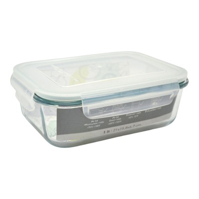 ΦΑΓΗΤΟΔΟΧΕΙΟ ΟΡΘΟΓΩΝΙΟ ΑΠΟ ΠΥΡΑΝΤΟΧΟ ΓΥΑΛΙ ΜΕ ΠΛΑΣΤΙΚΟ ΚΑΠΑΚΙ 1,0lt ANKOR