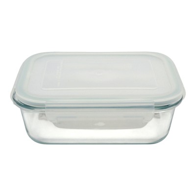 ΦΑΓΗΤΟΔΟΧΕΙΟ ΟΡΘΟΓΩΝΙΟ ΑΠΟ ΠΥΡΑΝΤΟΧΟ ΓΥΑΛΙ ΜΕ ΠΛΑΣΤΙΚΟ ΚΑΠΑΚΙ 0,65lt ANKOR