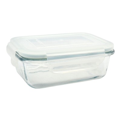 ΦΑΓΗΤΟΔΟΧΕΙΟ ΟΡΘΟΓΩΝΙΟ ΑΠΟ ΠΥΡΑΝΤΟΧΟ ΓΥΑΛΙ ΜΕ ΠΛΑΣΤΙΚΟ ΚΑΠΑΚΙ 0,30lt ANKOR