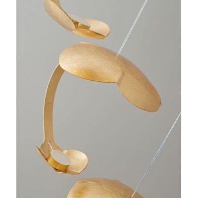 PDC 1291-9 GD ΠΟΛΥΦΩΤΟ ΝΟΥΦΑΡΟ ΜΕΤΑΛΛΙΚΟ ΧΡΥΣΟ LED