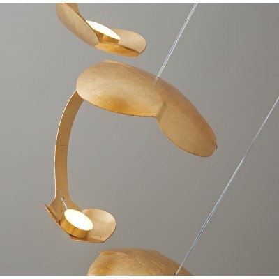 PDC 1291-9 GD ΠΟΛΥΦΩΤΟ ΝΟΥΦΑΡΟ ΜΕΤΑΛΛΙΚΟ ΧΡΥΣΟ LED