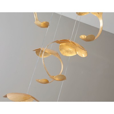 PDC 1291-9 GD ΠΟΛΥΦΩΤΟ ΝΟΥΦΑΡΟ ΜΕΤΑΛΛΙΚΟ ΧΡΥΣΟ LED