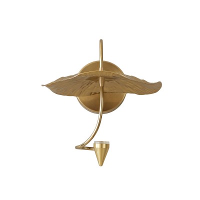 WLC 1290 ΑΠΛΙΚΑ ΜΕΤΑΛΛΙΚΗ LED ΝΟΥΦΑΡΟ ΧΡΥΣΟ LED