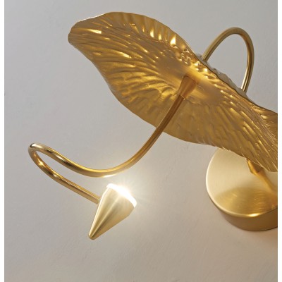 WLC 1290 ΑΠΛΙΚΑ ΜΕΤΑΛΛΙΚΗ LED ΝΟΥΦΑΡΟ ΧΡΥΣΟ LED