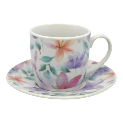 ΣΕΤ ΦΛΥΤΖΑΝΙΑ ΚΑΦΕ ΠΟΡΣΕΛΑΝΙΝΑ 110ml ΜΕ ΠΑΣΤΕΛ ΛΟΥΛΟΥΔΙΑ ANKOR