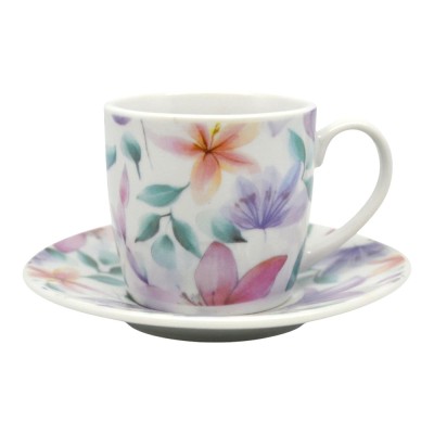 ΣΕΤ ΦΛΥΤΖΑΝΙΑ ΚΑΦΕ ΠΟΡΣΕΛΑΝΙΝΑ 110ml ΜΕ ΠΑΣΤΕΛ ΛΟΥΛΟΥΔΙΑ ANKOR