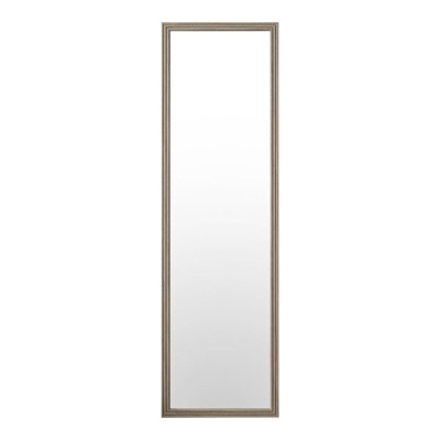 ΚΑΘΡΕΦΤΗΣ ΔΑΠΕΔΟΥ ΜΕ ΠΛΑΣΤΙΚΟ ΠΛΑΙΣΙΟ ΣΕ ΜΠΕΖ ΓΚΡΙ ΧΡΩΜΑ ΚΑΙ ΑΝΑΓΛΥΦΗ ΥΦΗ 40x150εκ. ANKOR