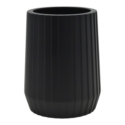 ΠΟΤΗΡΟΘΗΚΗ ΠΟΛΥΕΣΤΕΡΙΚΗ ΜΑΥΡΗ ΜΕ ΡΙΓΕΣ 7,7x7,7x10εκ.ANKOR