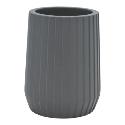 ΠΟΤΗΡΟΘΗΚΗ ΠΟΛΥΕΣΤΕΡΙΚΗ ΓΚΡΙ ΜΕ ΡΙΓΕΣ 7,7x7,7x10εκ.ANKOR