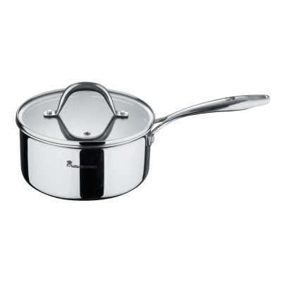 ΚΑΤΣΑΡΟΛΑ ΣΑΛΤΣΑΣ με ΚΑΠΑΚΙ Φ18x9cm ΑΝΟΞEIΔΩΤΗ HI-TECH-3 BGMP-1622 - BERGNER