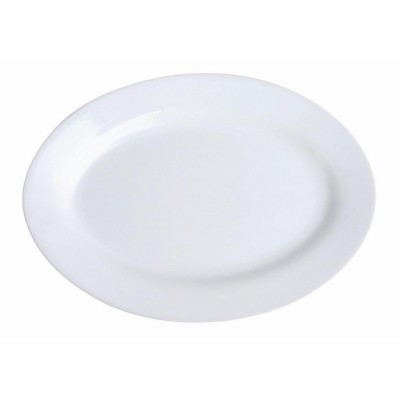 ΡΑΒΙΕΡΑ ΟΒΑΛ 24.5x17.5cm ΛΕΥΚΗ HORECA/ACCES. - ORIANA FERELLI®