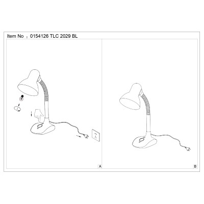 TLC 2029 BL ΠΟΡΤΑΤΙΦ ΜΠΛΕ - ΛΕΥΚΟ ΜΕ ΣΠΙΡΑΛ ΓΡΑΦΕΙΟΥ 1ΧΕ27