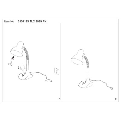 TLC 2029 PK ΠΟΡΤΑΤΙΦ ΡΟΖ-ΛΕΥΚΟ ΜΕ ΣΠΙΡΑΛ ΓΡΑΦΕΙΟΥ 1ΧΕ27