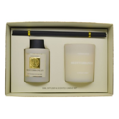 ΣΕΤ ΑΡΩΜΑΤΙΚΟΥ ΧΩΡΟΥ 50ml ΚΑΙ ΚΕΡΙΟΥ MEDITERRANEAN ANKOR