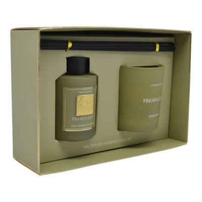 ΣΕΤ ΑΡΩΜΑΤΙΚΟΥ ΧΩΡΟΥ 50ml ΚΑΙ ΚΕΡΙΟΥ FRESH LAWN ANKOR