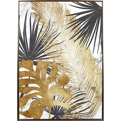 ΚΑΜΒΑΣ σε ΚΑΔΡΟ 50x70cm JUNGLE LEAF XCC232812 - ORIANA FERELLI®