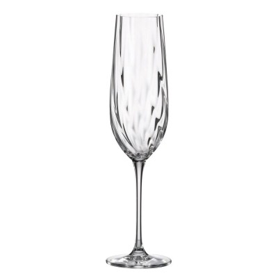 ΠΟΤΗΡΙ ΚΟΛΟΝΑΤΟ FLUTE 270ml URIA OPTIC - CRYSTAL BOHEMIA