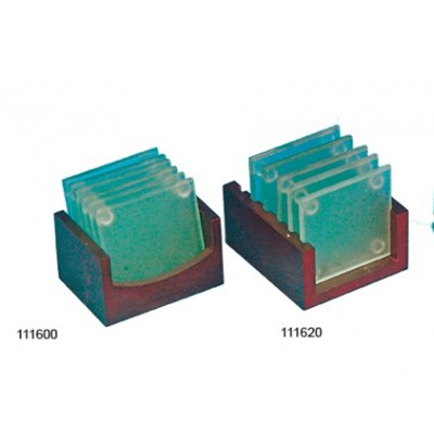 Σετ 6 Γυάλινα Σουβέρ Τετράγωνα