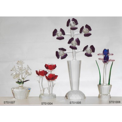 Γυάλινα Διακοσμητικά με σχέδια λουλουδιών