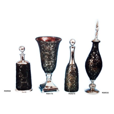 Μποτίλιες γυάλινες διακοσμητικές-Βάζο γυάλινο διακοσμητικό